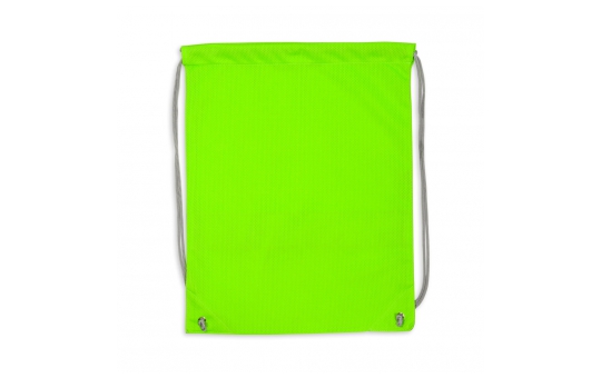Zielony worek odblaskowy na plecy - tył