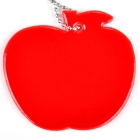 Zawieszka odblaskowa miękka - czerwone jabłko