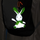 Maskotka odblaskowa królik zielony Salzmann